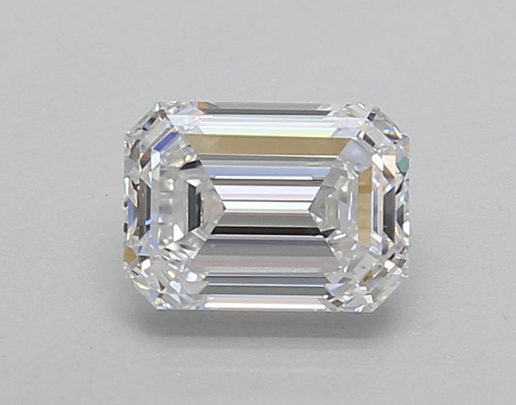 1.02 Carat Emerald Shaped, Very Good Cut, D Color, VVS2 Clarity, IGI Certified Lab Grown Diamond