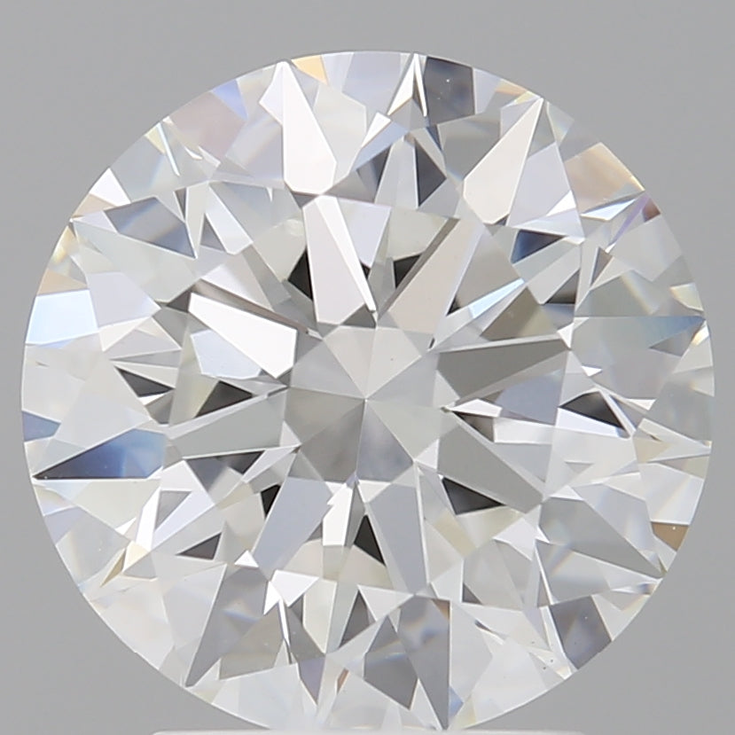 3.05 Carat Round Shaped, Ideal Cut, E Color, VVS2 Clarity, IGI Certified Lab Grown Diamond