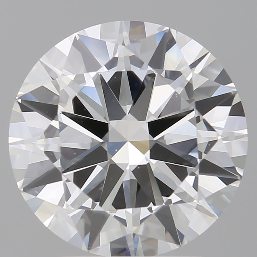3.02 Carat Round Shaped, Excellent Cut, E Color, VVS2 Clarity, IGI Certified Lab Grown Diamond