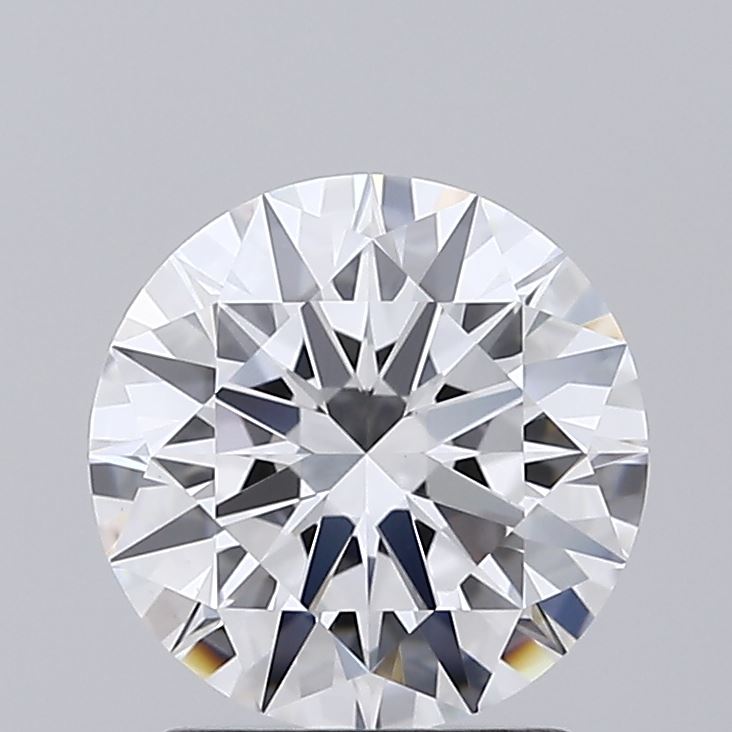 1.59 Carat Round Shaped, Ideal Cut, D Color, VVS2 Clarity, IGI Certified Lab Grown Diamond