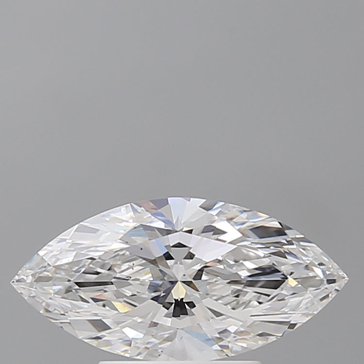 1.54 Carat Marquise Shaped, Ideal Cut, D Color, VS2 Clarity, IGI Certified Lab Grown Diamond
