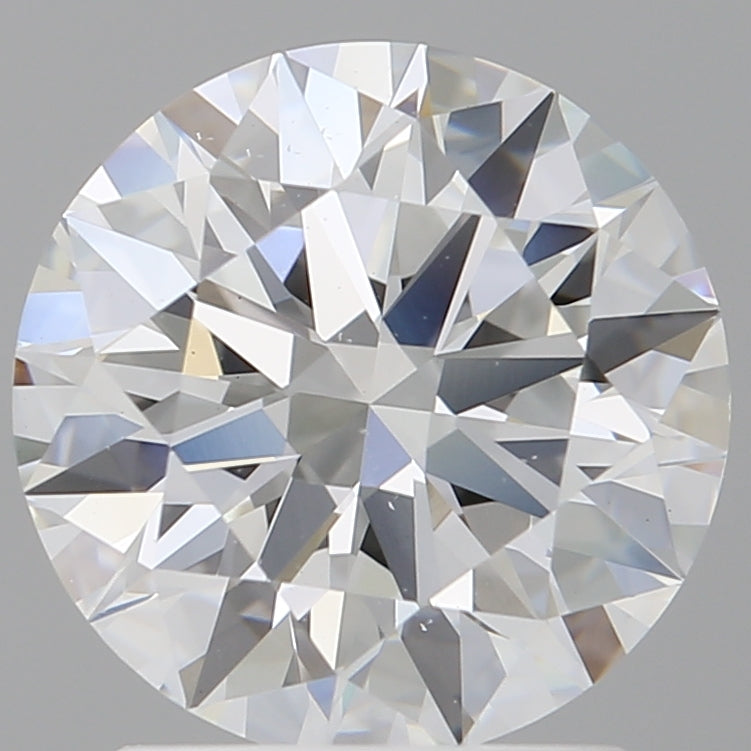 2.10 Carat Round Shaped, Ideal Cut, E Color, VVS2 Clarity, IGI Certified Lab Grown Diamond
