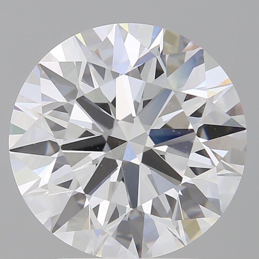 3.59 Carat Round Shaped, Ideal Cut, E Color, VVS2 Clarity, IGI Certified Lab Grown Diamond