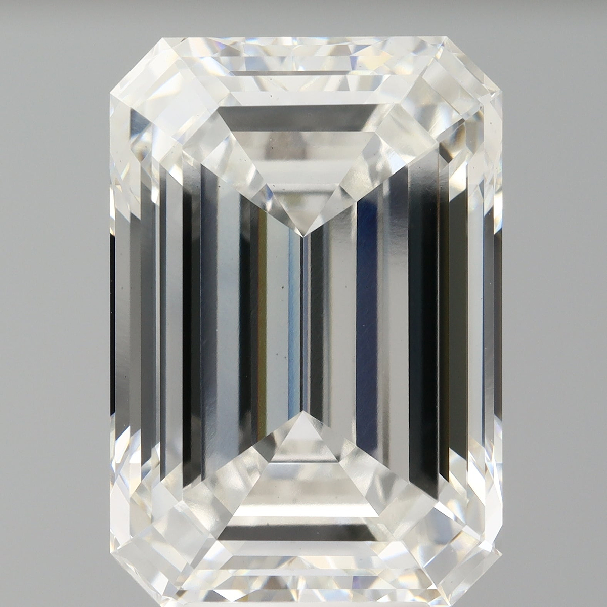 7.60 Carat Emerald Shaped, Ideal Cut, F Color, VS1 Clarity, IGI Certified Lab Grown Diamond