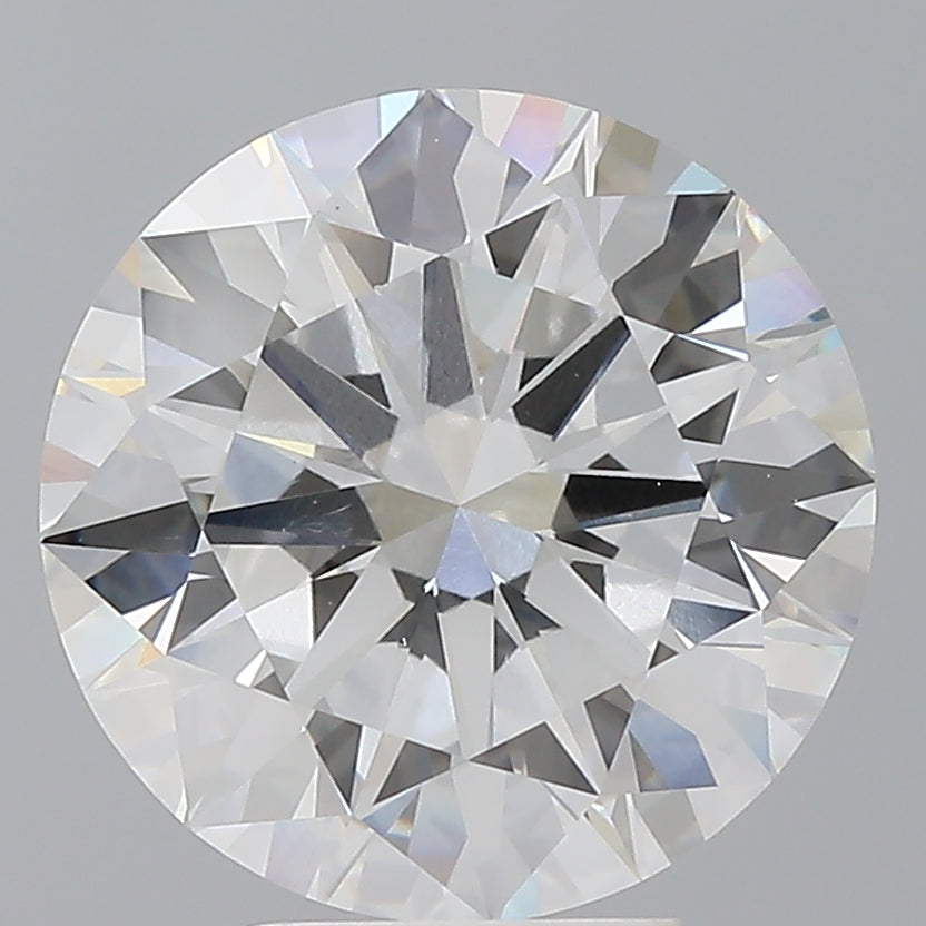 5.59 Carat Round Shaped, Excellent Cut, F Color, VS1 Clarity, IGI Certified Lab Grown Diamond