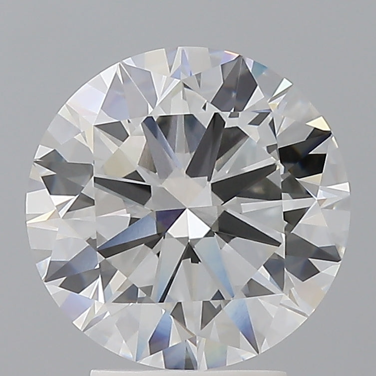 3.56 Carat Round Shaped, Excellent Cut, F Color, VVS2 Clarity, IGI Certified Lab Grown Diamond