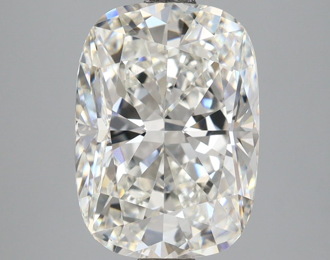 4.59 Carat Cushion Shaped, Ideal Cut, F Color, VVS2 Clarity, IGI Certified Lab Grown Diamond