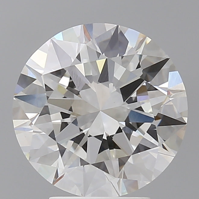 3.94 Carat Round Shaped, Excellent Cut, E Color, VVS2 Clarity, IGI Certified Lab Grown Diamond