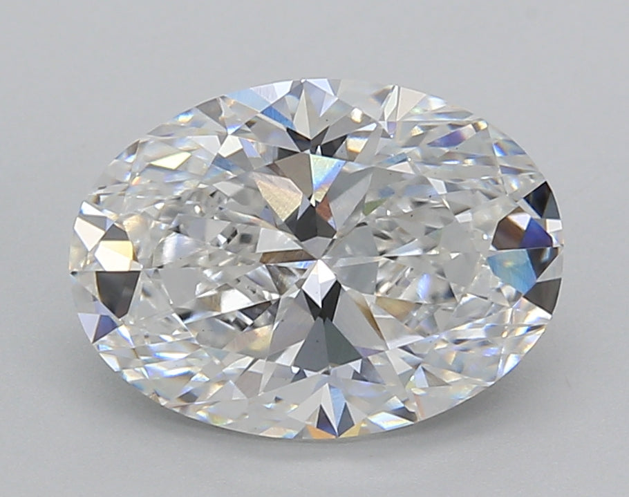 3.02 Carat Oval Shaped, Excellent Cut, D Color, VS1 Clarity, IGI Certified Lab Grown Diamond