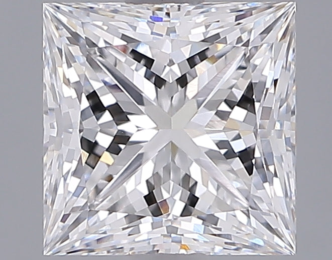 2.04 Carat Princess Shaped, Ideal Cut, D Color, VVS1 Clarity, IGI Certified Lab Grown Diamond