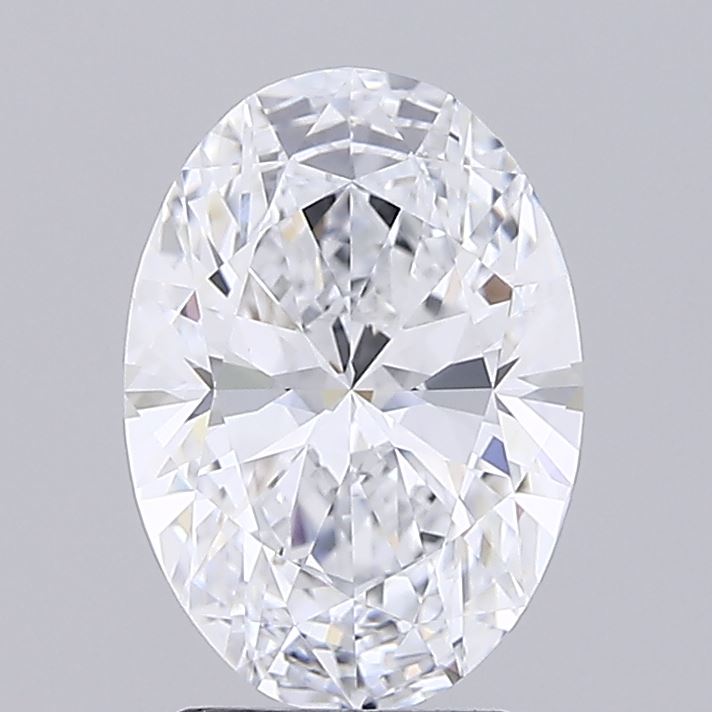 2.80 Carat Oval Shaped, Ideal Cut, D Color, IF Clarity, IGI Certified Lab Grown Diamond