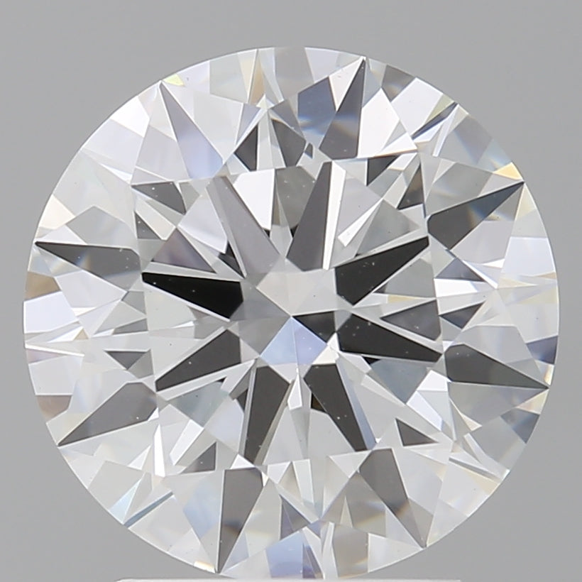 3.05 Carat Round Shaped, Ideal Cut, E Color, VVS2 Clarity, IGI Certified Lab Grown Diamond