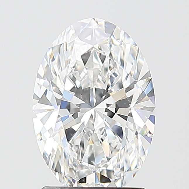 1.58 Carat Oval Shaped, Excellent Cut, D Color, VVS2 Clarity, IGI Certified Lab Grown Diamond