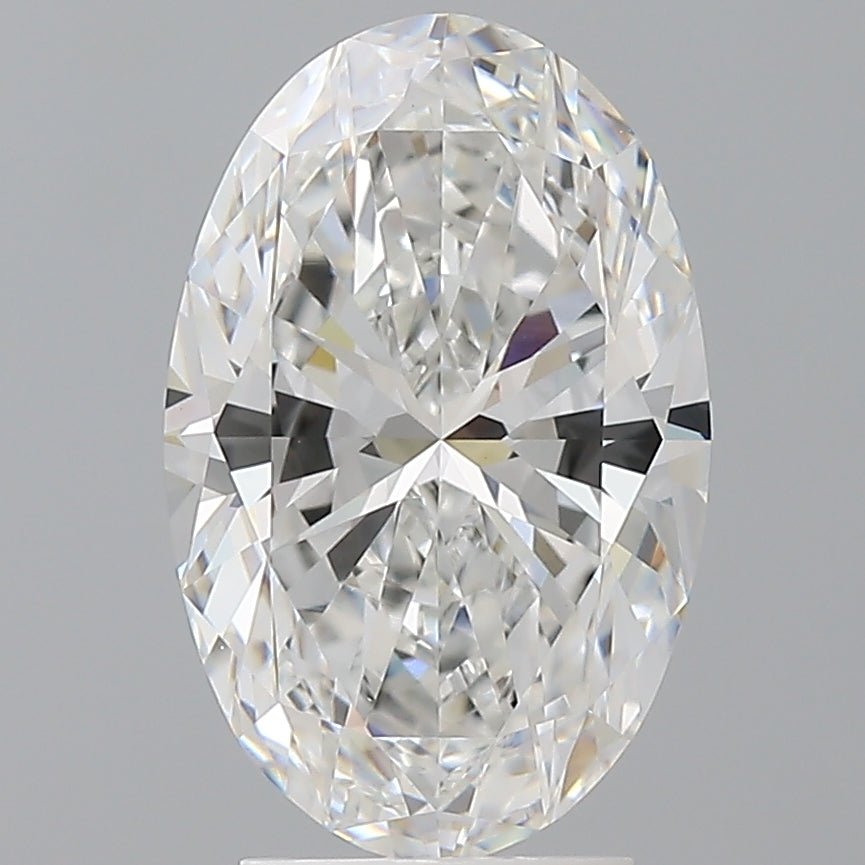 3.60 Carat Oval Shaped, Ideal Cut, E Color, VVS2 Clarity, IGI Certified Lab Grown Diamond