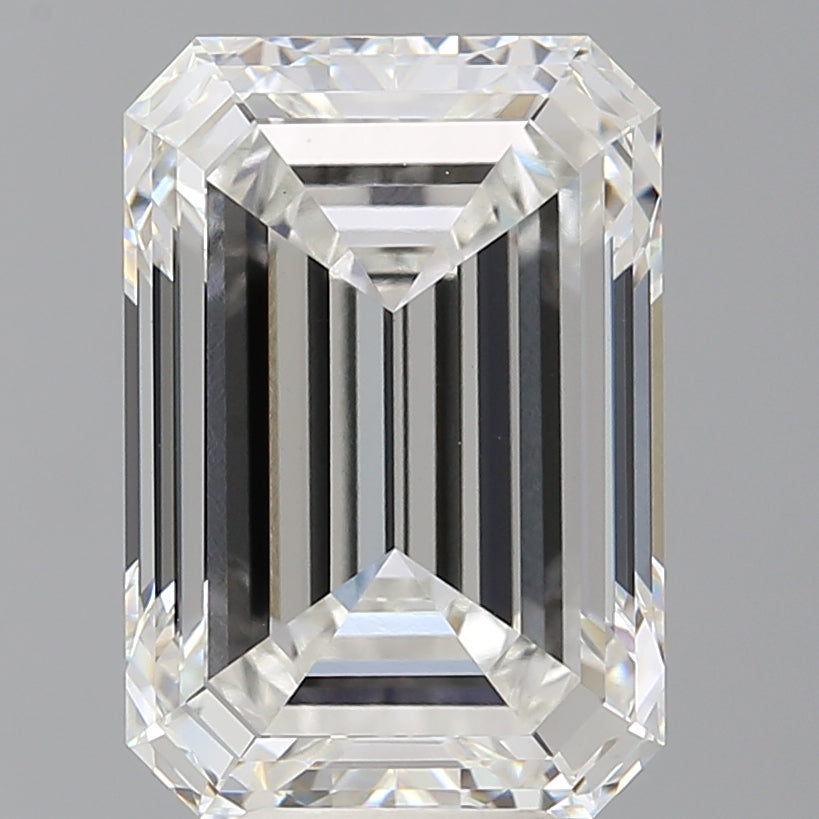 8.01 Carat Emerald Shaped, Very Good Cut, F Color, VVS2 Clarity, IGI Certified Lab Grown Diamond