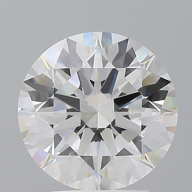 3.06 Carat Round Shaped, Ideal Cut, E Color, VVS2 Clarity, IGI Certified Lab Grown Diamond