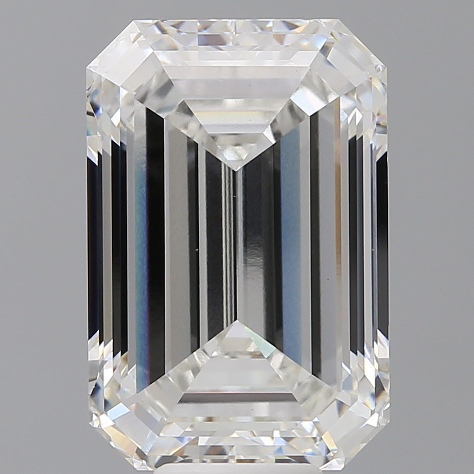 11.08 Carat Emerald Shaped, Ideal Cut, F Color, VS1 Clarity, IGI Certified Lab Grown Diamond