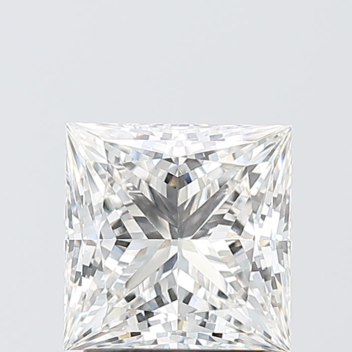 2.04 Carat Princess Shaped, Ideal Cut, F Color, VVS2 Clarity, IGI Certified Lab Grown Diamond