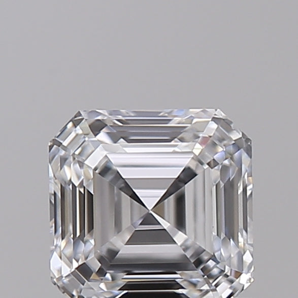 0.69 Carat Asscher Shaped, Ideal Cut, D Color, VS1 Clarity, IGI Certified Lab Grown Diamond