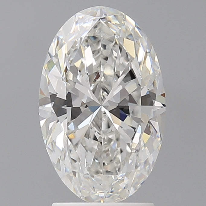 2.52 Carat Oval Shaped, Ideal Cut, F Color, VVS2 Clarity, IGI Certified Lab Grown Diamond