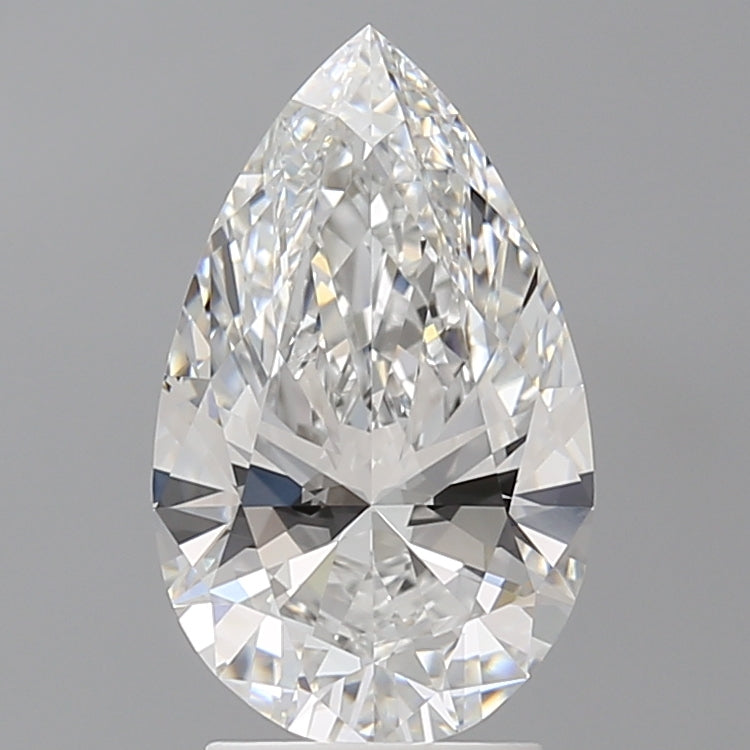2.59 Carat Pear Shaped, Ideal Cut, E Color, VVS2 Clarity, IGI Certified Lab Grown Diamond