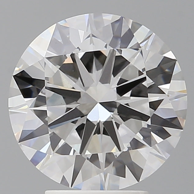 4.03 Carat Round Shaped, Excellent Cut, F Color, VVS2 Clarity, IGI Certified Lab Grown Diamond