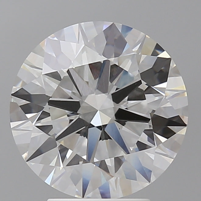 4.07 Carat Round Shaped, Ideal Cut, F Color, VVS2 Clarity, IGI Certified Lab Grown Diamond