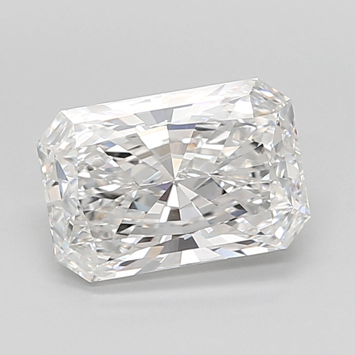 3.04 Carat Radiant Shaped, Ideal Cut, E Color, VVS2 Clarity, IGI Certified Lab Grown Diamond