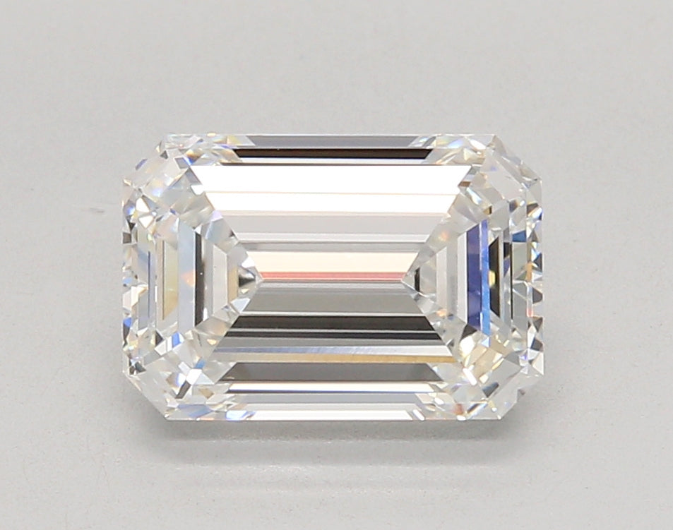 3.00 Carat Emerald Shaped, Ideal Cut, E Color, VVS2 Clarity, IGI Certified Lab Grown Diamond