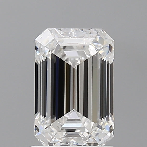 1.58 Carat Emerald Shaped, Ideal Cut, D Color, VVS2 Clarity, IGI Certified Lab Grown Diamond