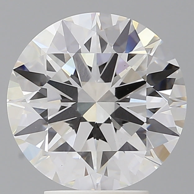 4.02 Carat Round Shaped, Ideal Cut, E Color, VVS2 Clarity, IGI Certified Lab Grown Diamond