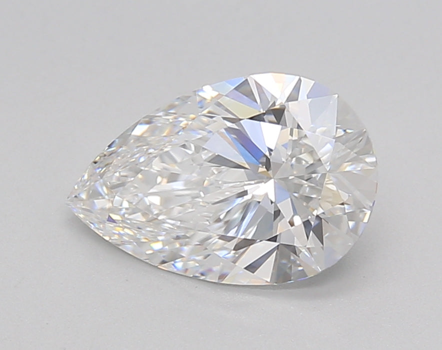 1.51 Carat Pear Shaped, Ideal Cut, D Color, VVS2 Clarity, IGI Certified Lab Grown Diamond