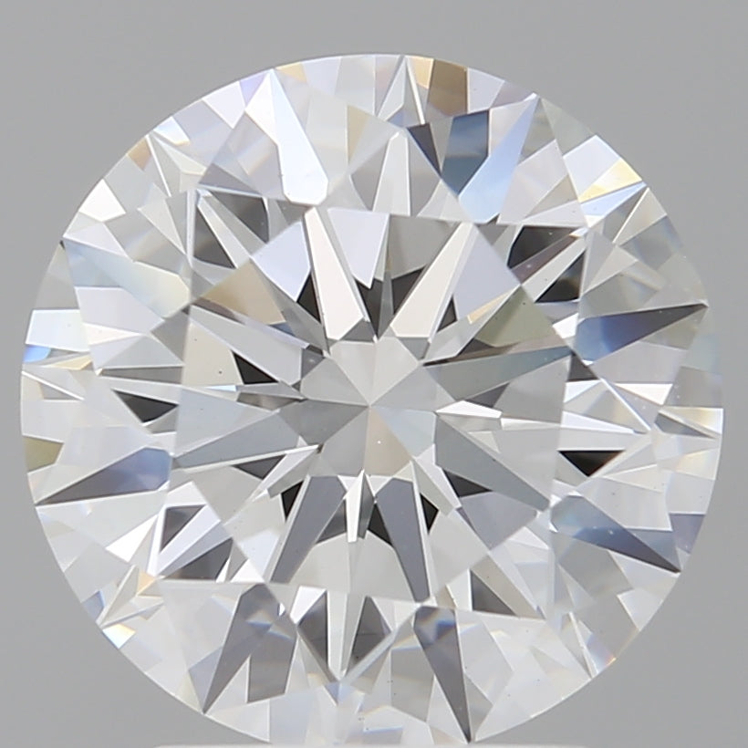 3.04 Carat Round Shaped, Ideal Cut, E Color, VVS2 Clarity, IGI Certified Lab Grown Diamond