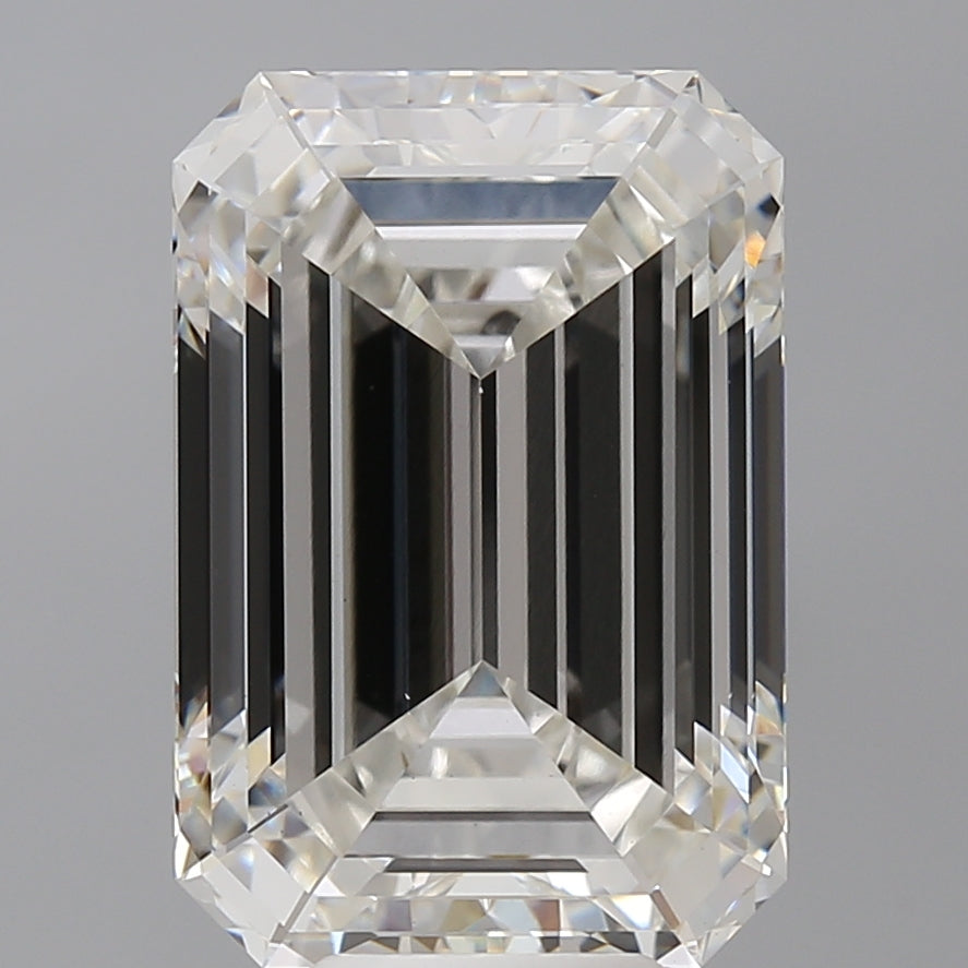 8.60 Carat Emerald Shaped, Ideal Cut, G Color, VS1 Clarity, IGI Certified Lab Grown Diamond