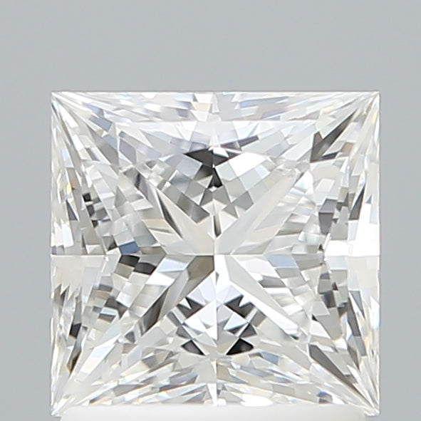 1.59 Carat Princess Shaped, Ideal Cut, E Color, VVS2 Clarity, IGI Certified Lab Grown Diamond
