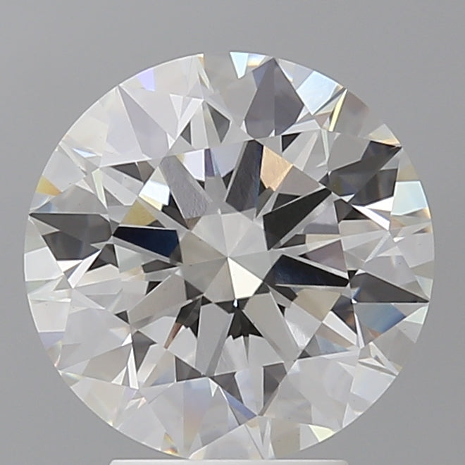4.09 Carat Round Shaped, Ideal Cut, F Color, VS1 Clarity, IGI Certified Lab Grown Diamond