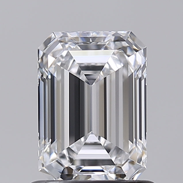 1.00 Carat Emerald Shaped, Excellent Cut, D Color, VVS1 Clarity, IGI Certified Lab Grown Diamond