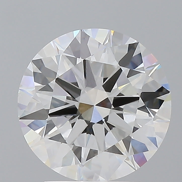 3.02 Carat Round Shaped, Excellent Cut, E Color, VVS2 Clarity, IGI Certified Lab Grown Diamond
