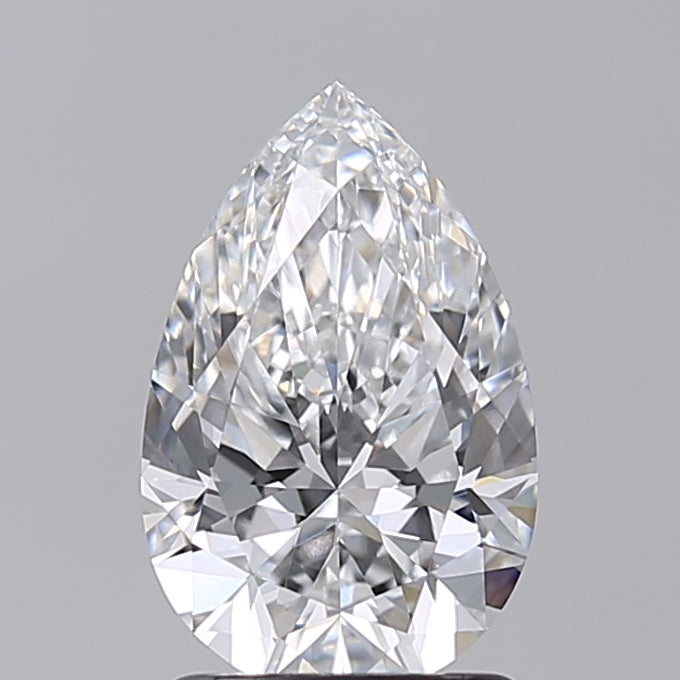 1.51 Carat Pear Shaped, Excellent Cut, D Color, VVS2 Clarity, IGI Certified Lab Grown Diamond