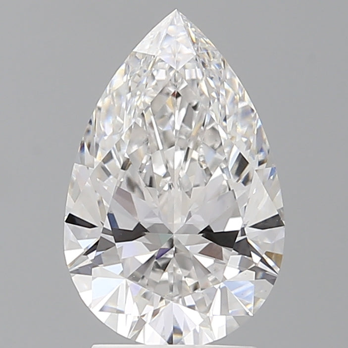 2.60 Carat Pear Shaped, Ideal Cut, D Color, VS1 Clarity, IGI Certified Lab Grown Diamond