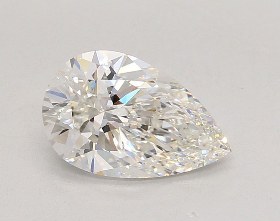 2.06 Carat Pear Shaped, Ideal Cut, F Color, VVS2 Clarity, IGI Certified Lab Grown Diamond