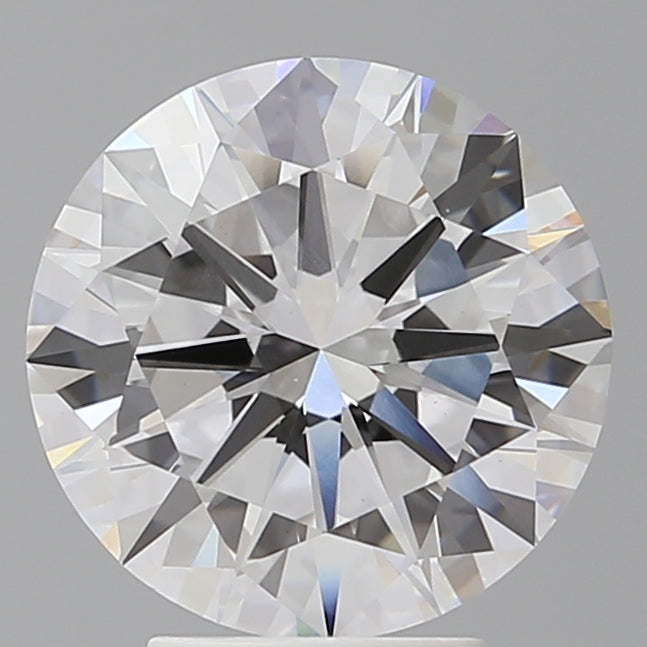 4.06 Carat Round Shaped, Excellent Cut, E Color, VVS2 Clarity, IGI Certified Lab Grown Diamond