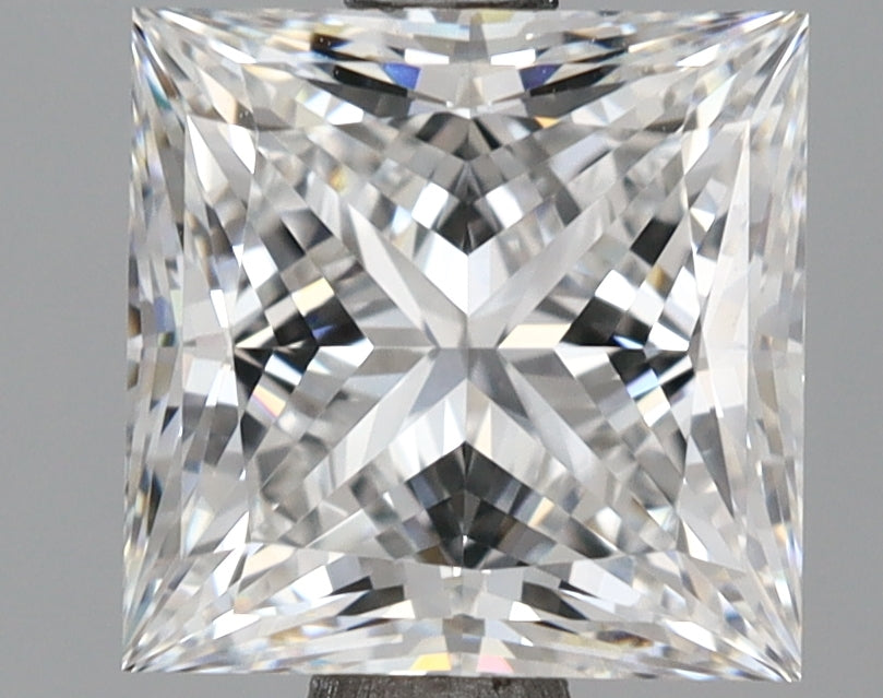 2.07 Carat Princess Shaped, Ideal Cut, E Color, VVS2 Clarity, IGI Certified Lab Grown Diamond