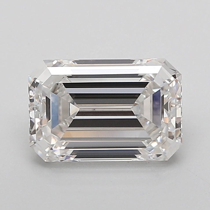 3.03 Carat Emerald Shaped, Ideal Cut, G Color, VS2 Clarity, IGI Certified Lab Grown Diamond