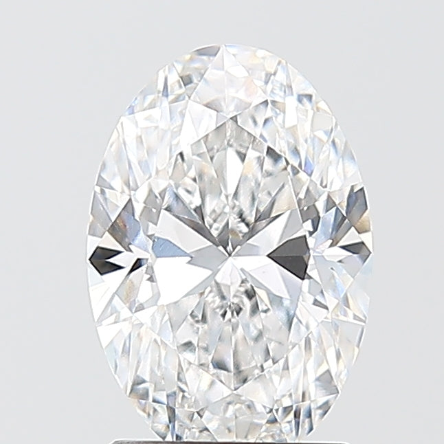 1.53 Carat Oval Shaped, Ideal Cut, D Color, VVS2 Clarity, IGI Certified Lab Grown Diamond