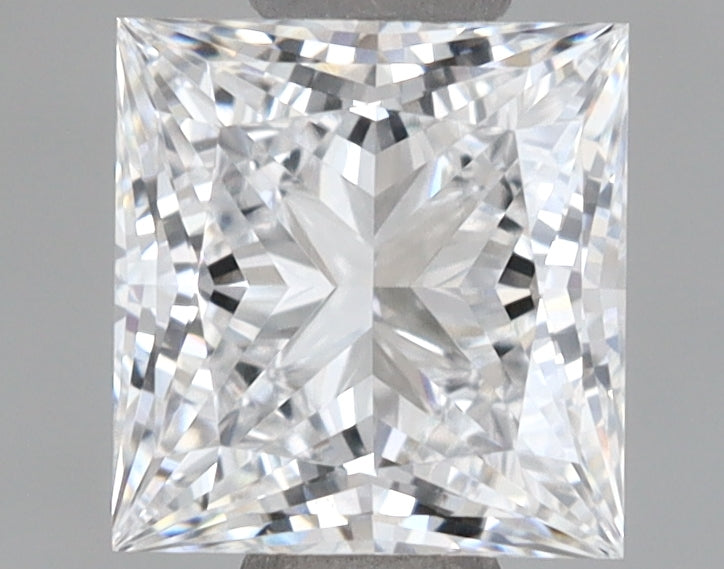 1.01 Carat Princess Shaped, Ideal Cut, D Color, VVS1 Clarity, IGI Certified Lab Grown Diamond