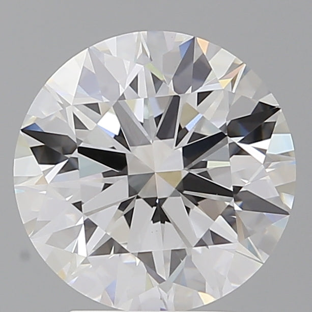 3.59 Carat Round Shaped, Ideal Cut, E Color, VVS2 Clarity, IGI Certified Lab Grown Diamond