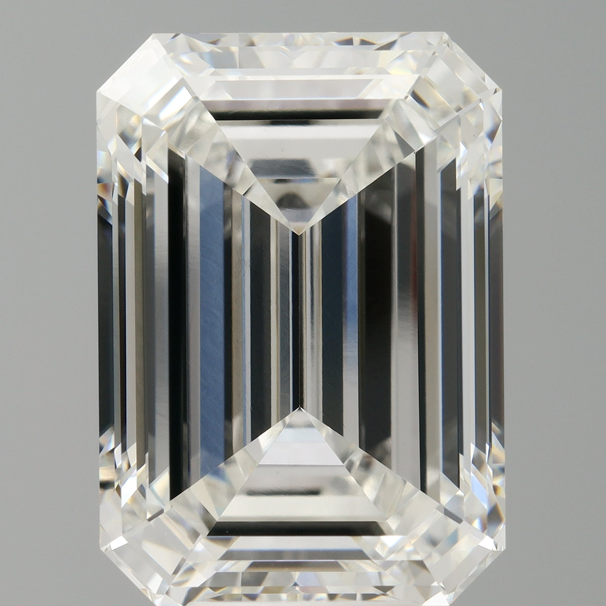 9.08 Carat Emerald Shaped, Ideal Cut, F Color, VVS2 Clarity, IGI Certified Lab Grown Diamond