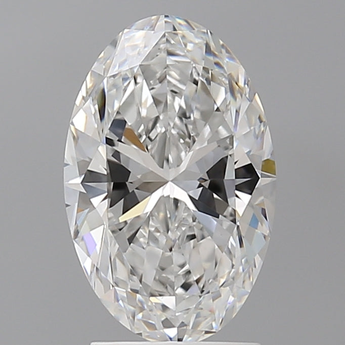 2.55 Carat Oval Shaped, Ideal Cut, E Color, VVS2 Clarity, IGI Certified Lab Grown Diamond