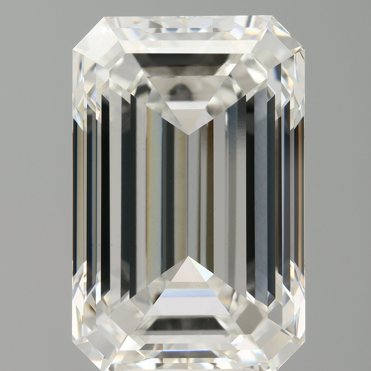 9.09 Carat Emerald Shaped, Ideal Cut, F Color, VVS2 Clarity, IGI Certified Lab Grown Diamond